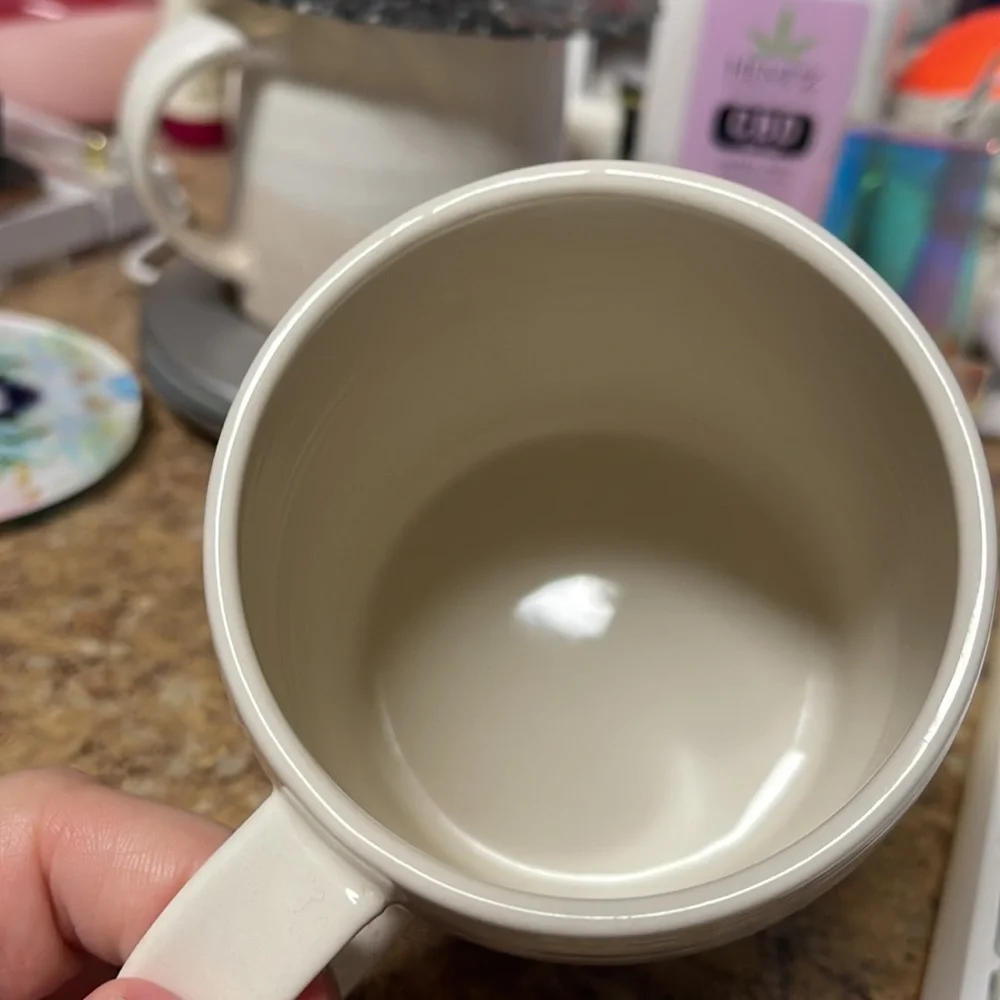 Anthropologie Petal Palette Monogram Mug